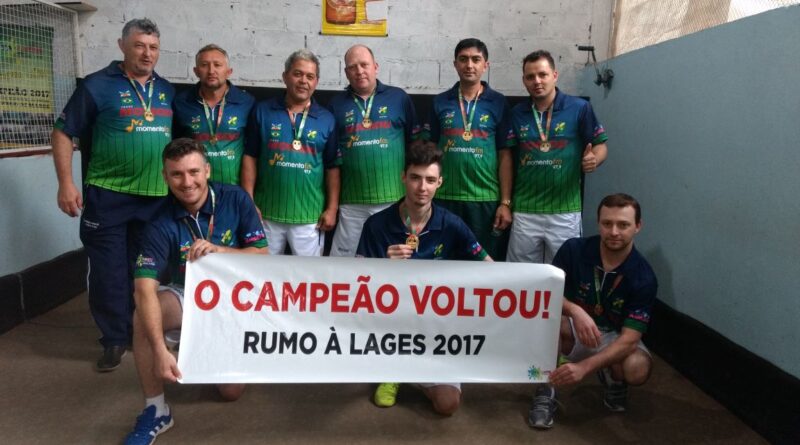 Equipe masculina de bocha de Xaxim é a campeã da 3ª etapa