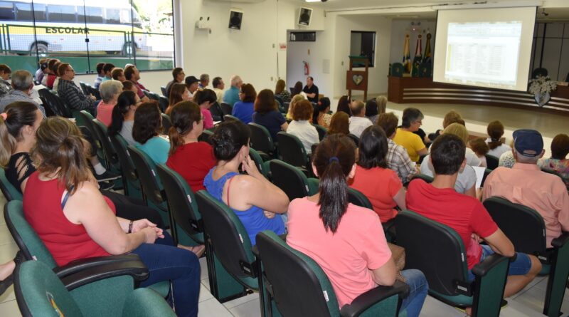 Comunidade xaxinense compareceu em peso à reunião para elaboração do Calendário de Eventos